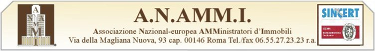 Amministratori Immobiliari Professionisti certificati A.N.AMM.I. N° R875 - C855 - UNICASA LOCAL POINT RONDINELLA